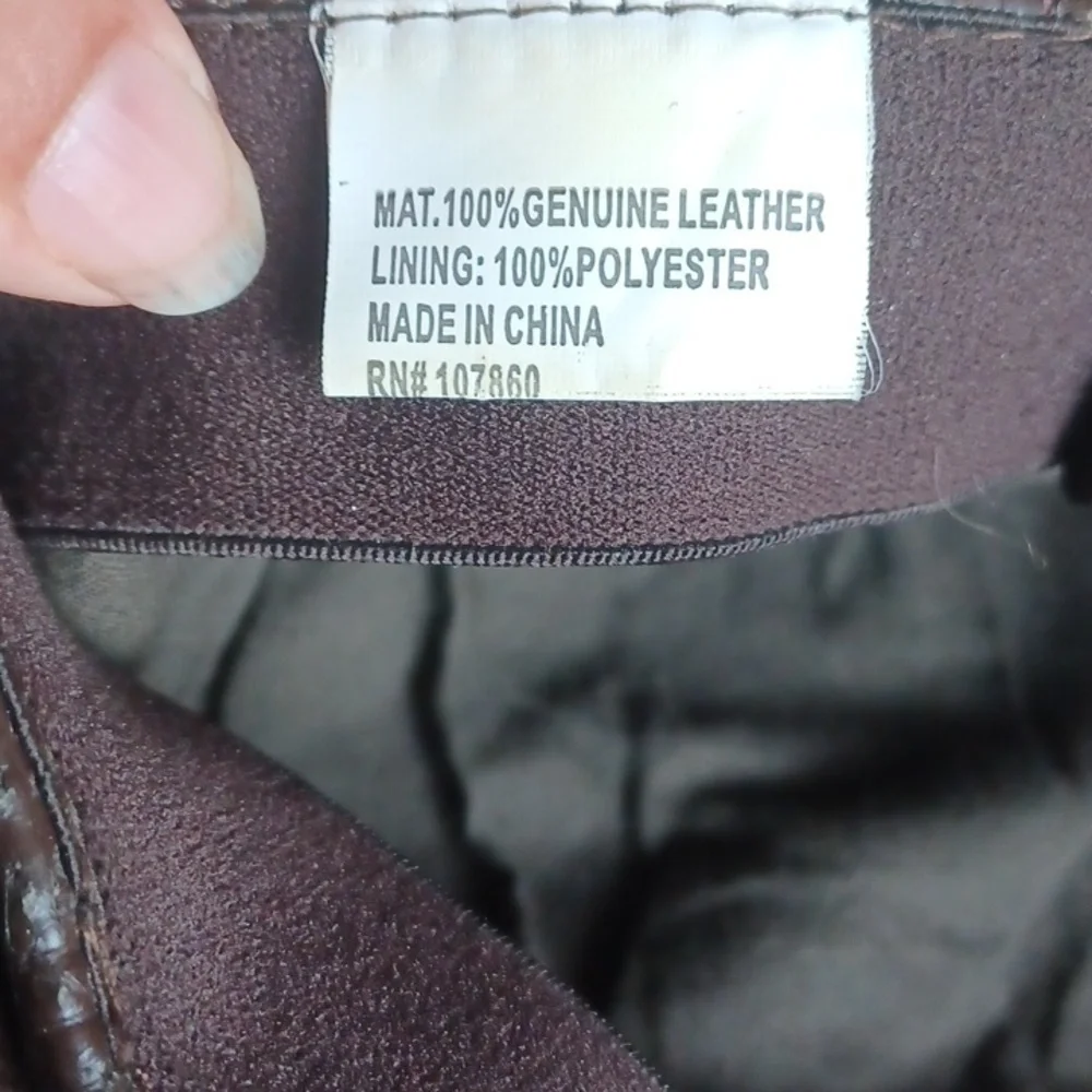 Brown Leather Patched Newsboy Cap